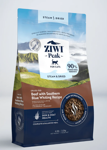 Ziwi Peak Steam & Dried Cat Food - Beef 2.2kg