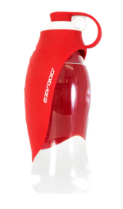 EzyDog Leaf Water Bottle - Red 600ml