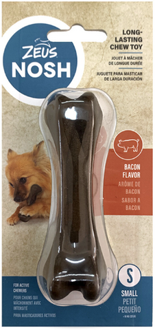 Zeus Nosh Strong Chew Bone Bacon   Sml 11cm
