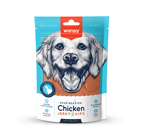 Wanpy Dog Treat Chicken Chips 100g