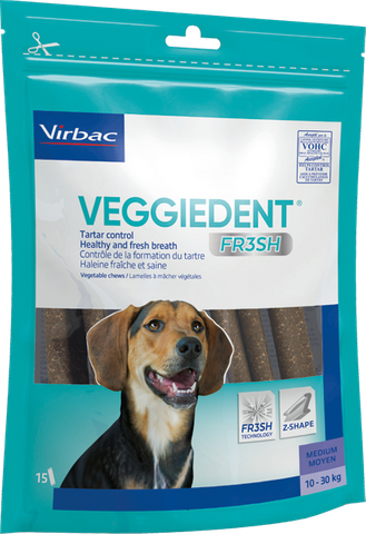 Virbac Veggiedent FR3SH  Medium Chews