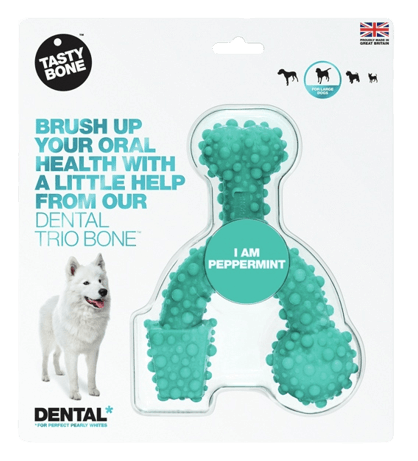 Tasty Bone Nylon Dental Trio - Peppermint Lge