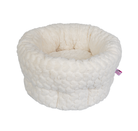 Trouble & Trix Cat Bed Deep Sided White