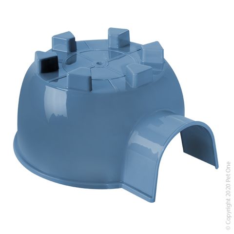 Pet One Small Animal Igloo - Blue Medium 19x16.6x9.3cm