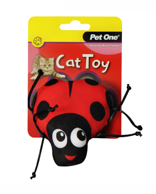 Pet One Cat Toy - Beetle with String 10cm