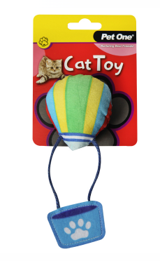 Pet One Cat Toy - Hot Air Balloon with Crinkle 15.5cm