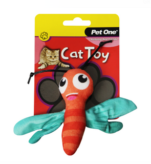 Pet One Cat Toy - Dragonfly with Crinkle 11.5cm