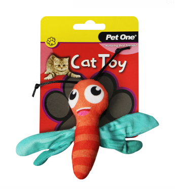 Pet One Cat Toy - Dragonfly with Crinkle 11.5cm