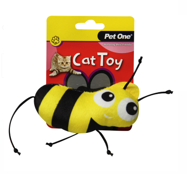 Pet One Cat Toy - Bee with String 7.5cm