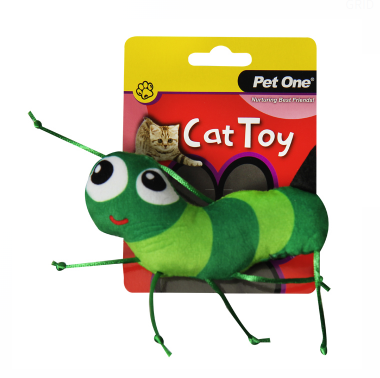Pet One Cat Toy - Green Ant with String 6.5cm