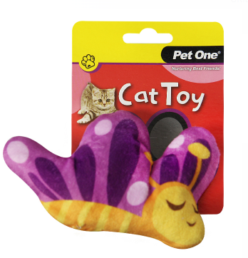 Pet One Cat Toy - Butterfly with Crinkle 9cm
