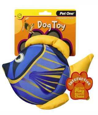 Pet One Dog Toy - Angelfish with Big Squeaker 26x20cm