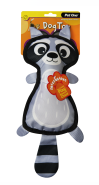 Pet One Dog Toy - Raccoon with Squeaker 42cm