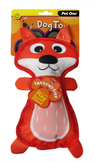 Pet One Dog Toy - Fox with Squeaker 42cm