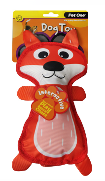 Pet One Dog Toy - Fox with Squeaker 42cm