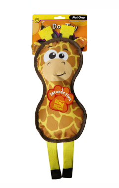 Pet One Dog Toy - Giraffe with Squeaker 44cm