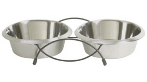 Stainless Steel Double Diner Bowls 465ml