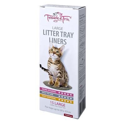 Trouble & Trix Litter Liners Large 15pk