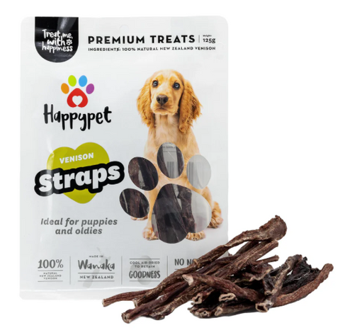 Happy Pet Venison Straps 125g