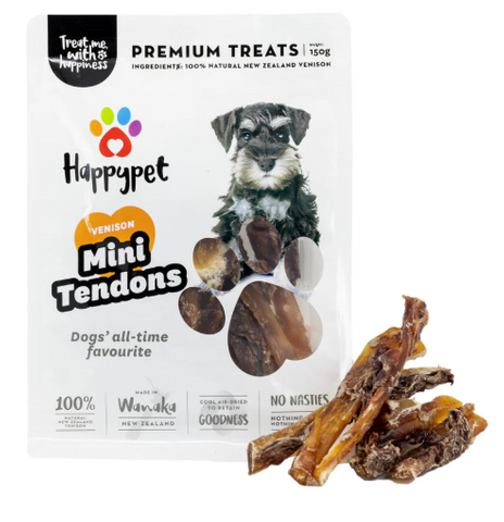 Happy Pet Venison Meaty Tendons Mini  150g