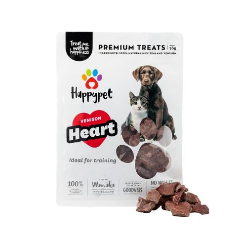 Happy Pet Venison Heart Treats 70g