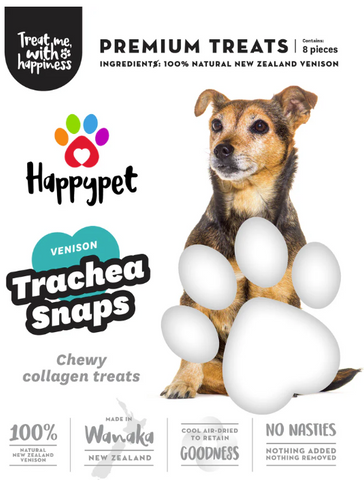 Happy Pet Venison Trachea Snaps 8pk