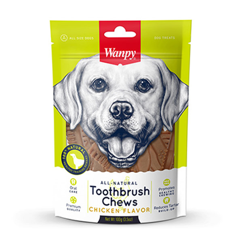 Wanpy Dog Tooth Brush Chews - Chicken 100g
