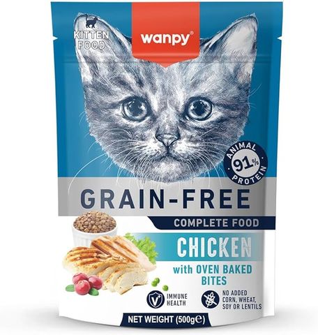 Wanpy Kitten Grain Free Chicken Recipe 500g