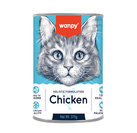 Wanpy Cat Wet Chicken Recipe Can 375g