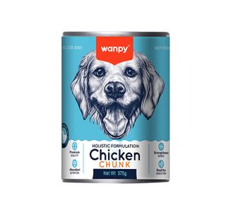 Wanpy Dog Wet Chicken Chunk Recipe Can 375g