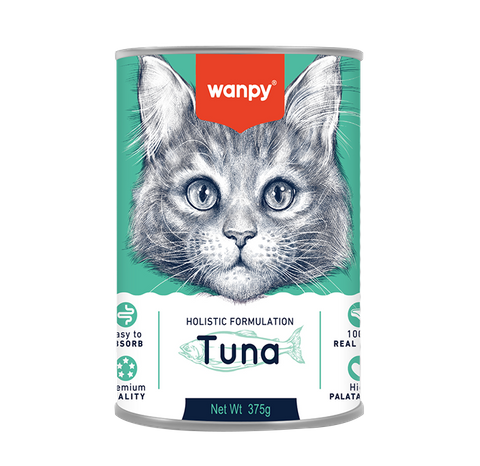Wanpy Cat Wet Tuna Recipe Can 375g