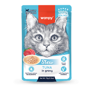 Wanpy Cat Stew Tuna in Gravy Pouch 70g