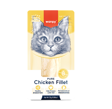 Wanpy Cat Treat Chicken Fillet 25g