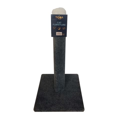 Tigga Carpet Cat Scratch Pole - Medium Slate 75cm