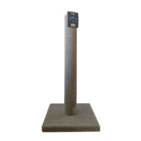 Tigga Carpet Cat Scratch Pole - Large Grey 100cm