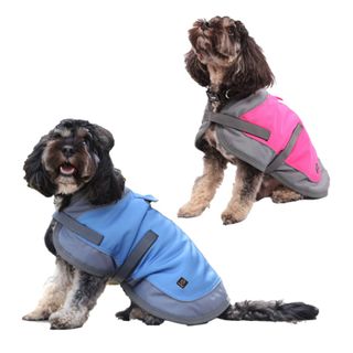 Pet One NightWalker Dog Coat - Pink/Silver 30cm
