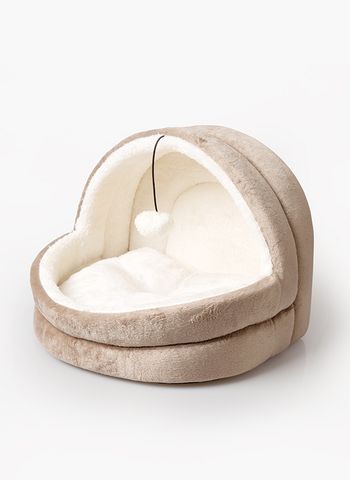 Pawise Cat Igloo Bed - Brown