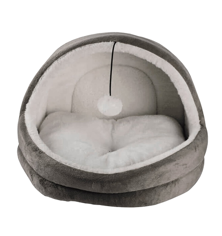 Pawise Cat Igloo Bed - Gray