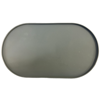 Waggin' Tails Silicone Ellipse Mat - Dark Grey 42x25cm