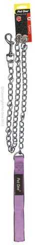 Pet One Chain Padded Lead Purple