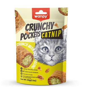 Wanpy Cat Catnip Crunchy Pockets Treats 60g