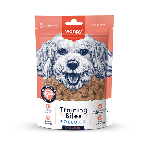 Wanpy Dog Training Bites Pollock 100g