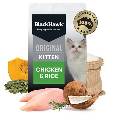 Black Hawk Cat Kitten Chicken & Rice 3kg