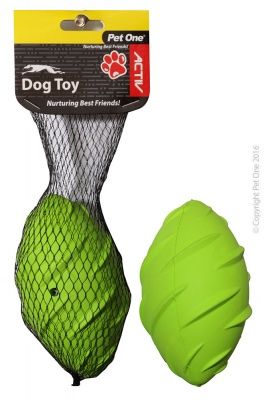 Pet One Active Toy Rubber Rugby