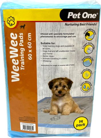Pet One Wee Wee Training Pads 14pk
