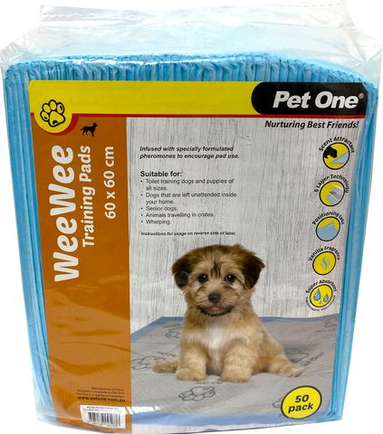 Pet One Wee Wee Training Pads 50pk