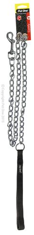 Pet One Chain Padded Lead Black