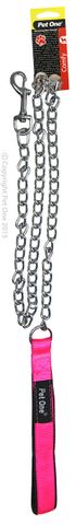 Pet One Chain Padded Lead Pink