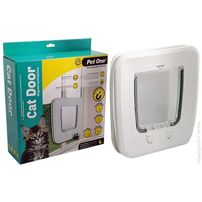 Pet One Cat Door Poly Magnetic Entry