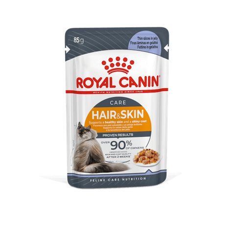 Royal Canin WET Cat Hair & Skin Gravy Pouch 85g